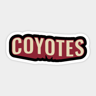 Coyotes arizona Sticker